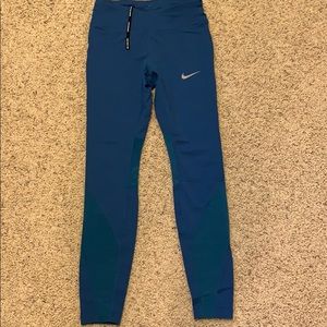 Blue Nike full length leggings